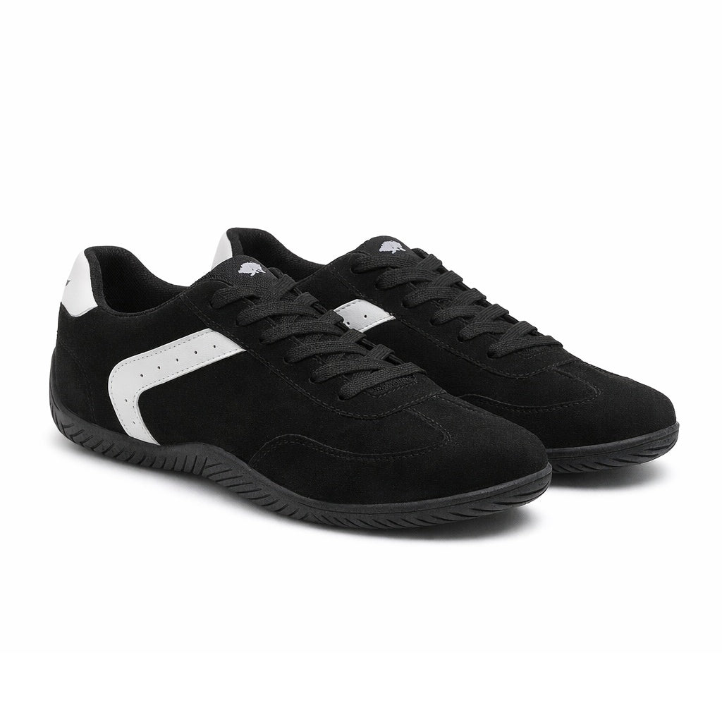 Rocket Dog RACE MICROFIBRE/PU Womens Casual Trainers Black