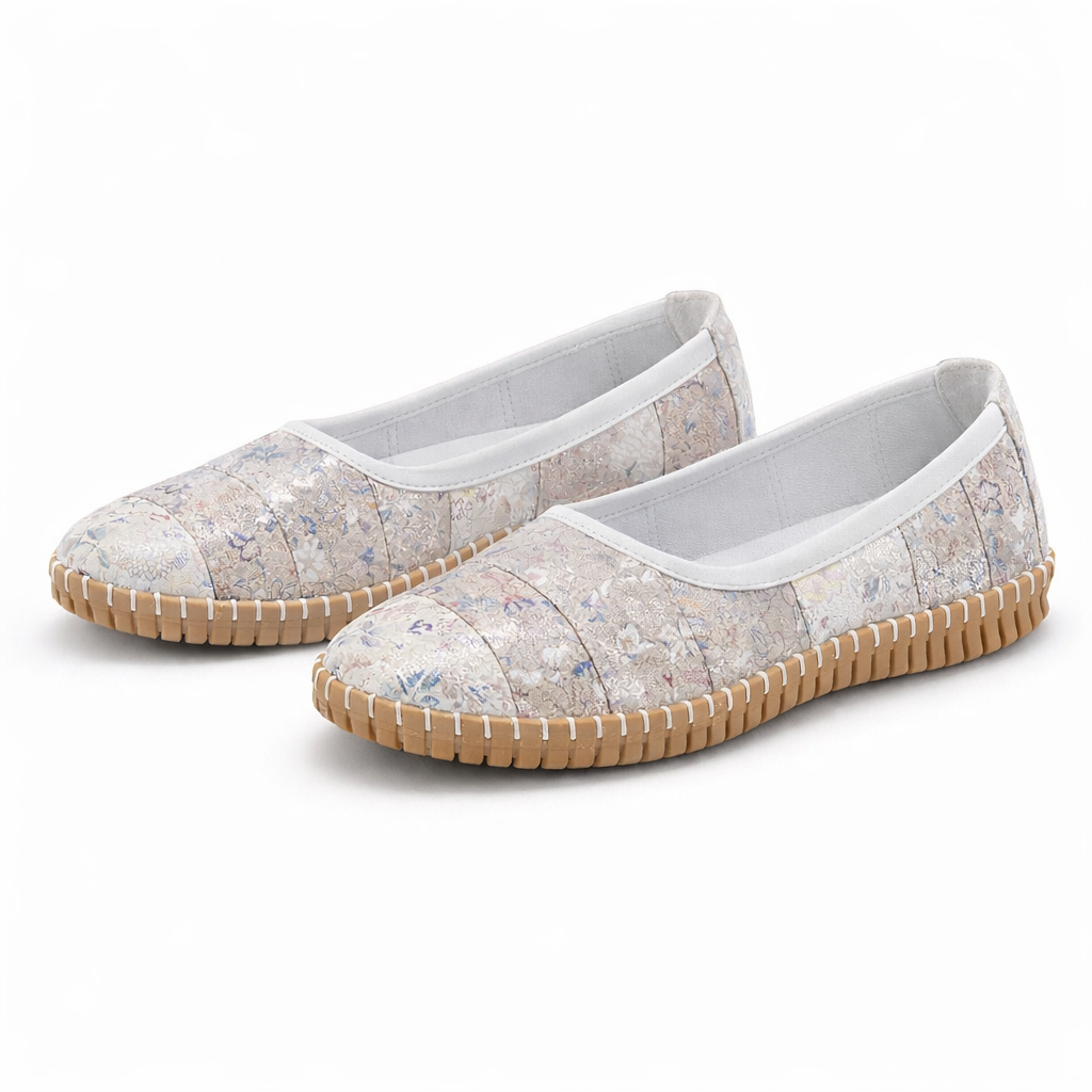 Mod Comfys SUSAN Womens Casual Shoes Grey/Rose Pink