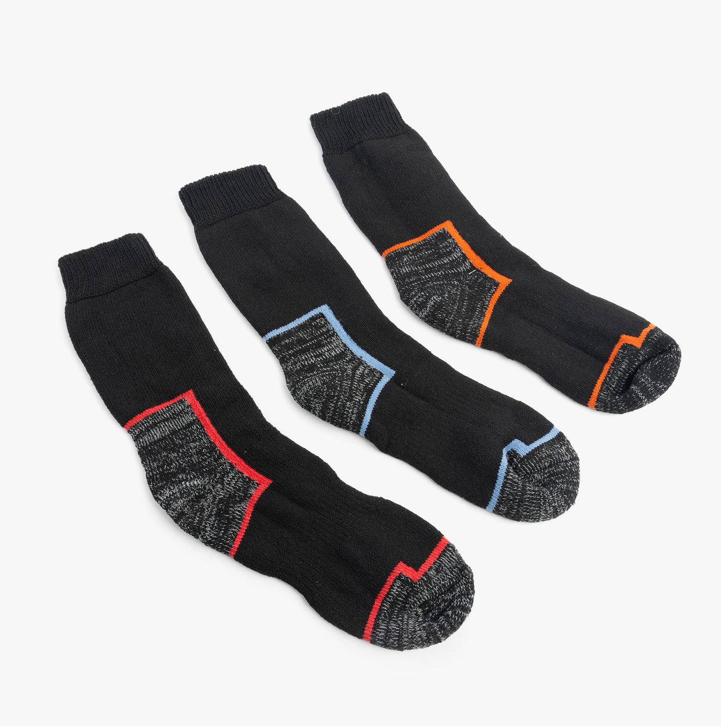 STB ROBUSTE HEAVY DUTY Mens 3 Pack Socks Multi UK 6-11