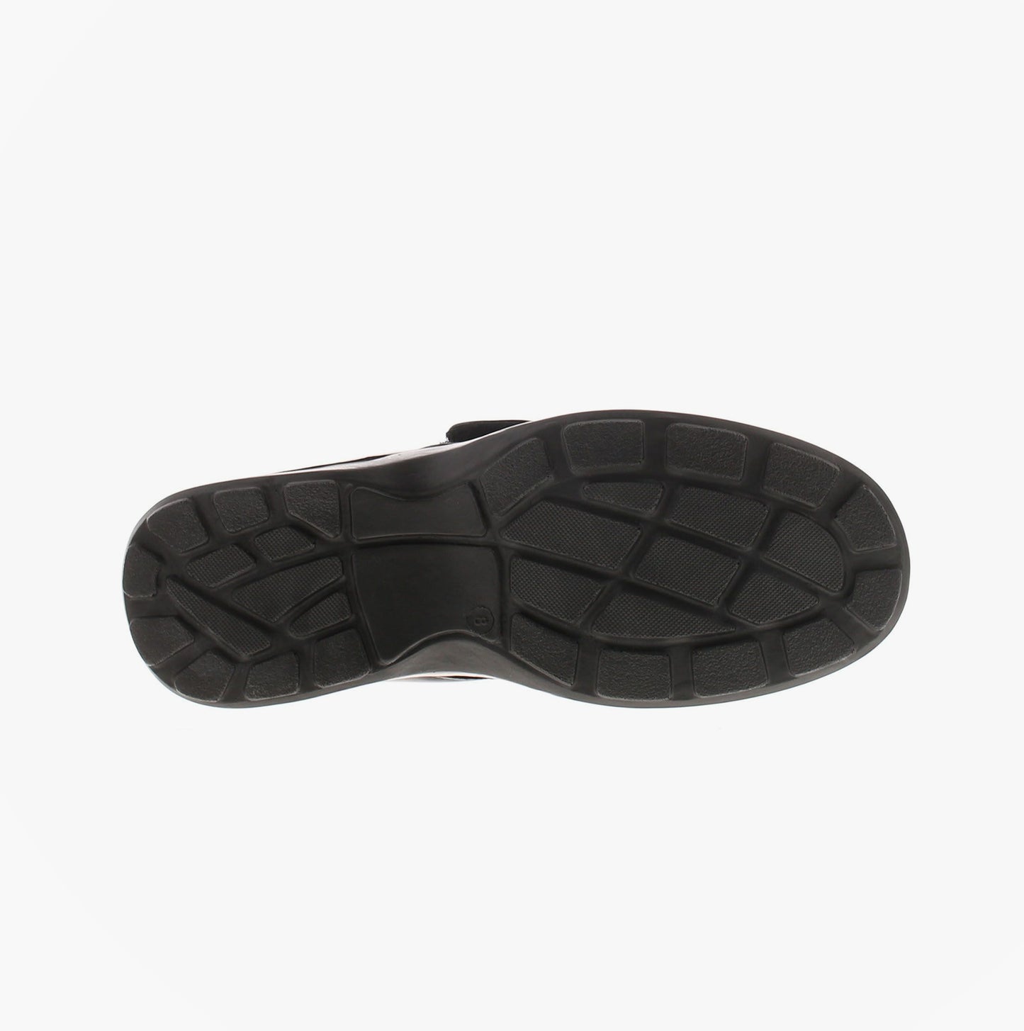 Scimitar BARNEY Mens Faux Leather Touch Fasten Shoes Black