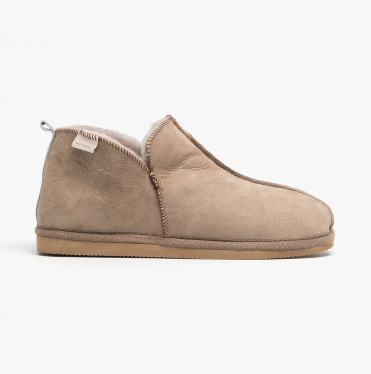 Shepherd ANTON Mens Sheepskin Slipper Boots Stone