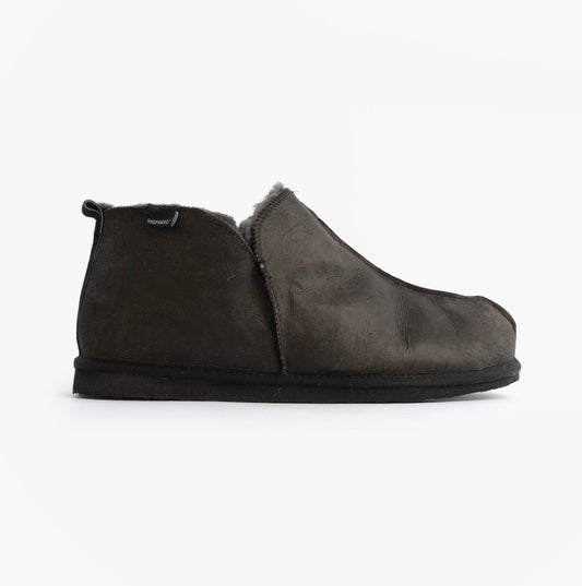 Shepherd ANTON Mens Slippers Matt Black