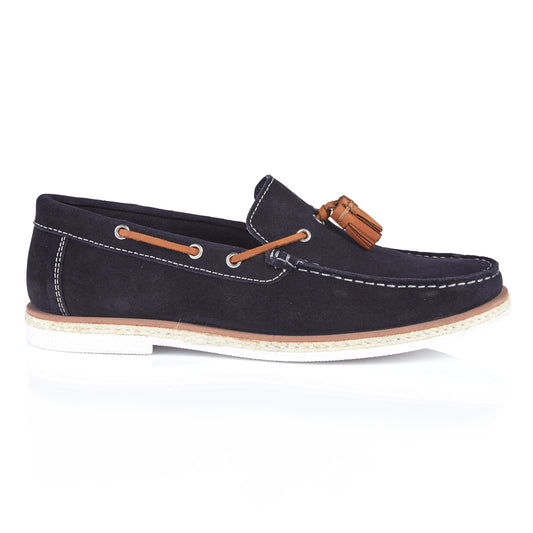 Silver Street London MILFORD Mens Loafers Navy