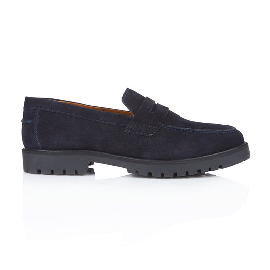 Silver Street London LOUSIVILLE Mens Loafers Blue