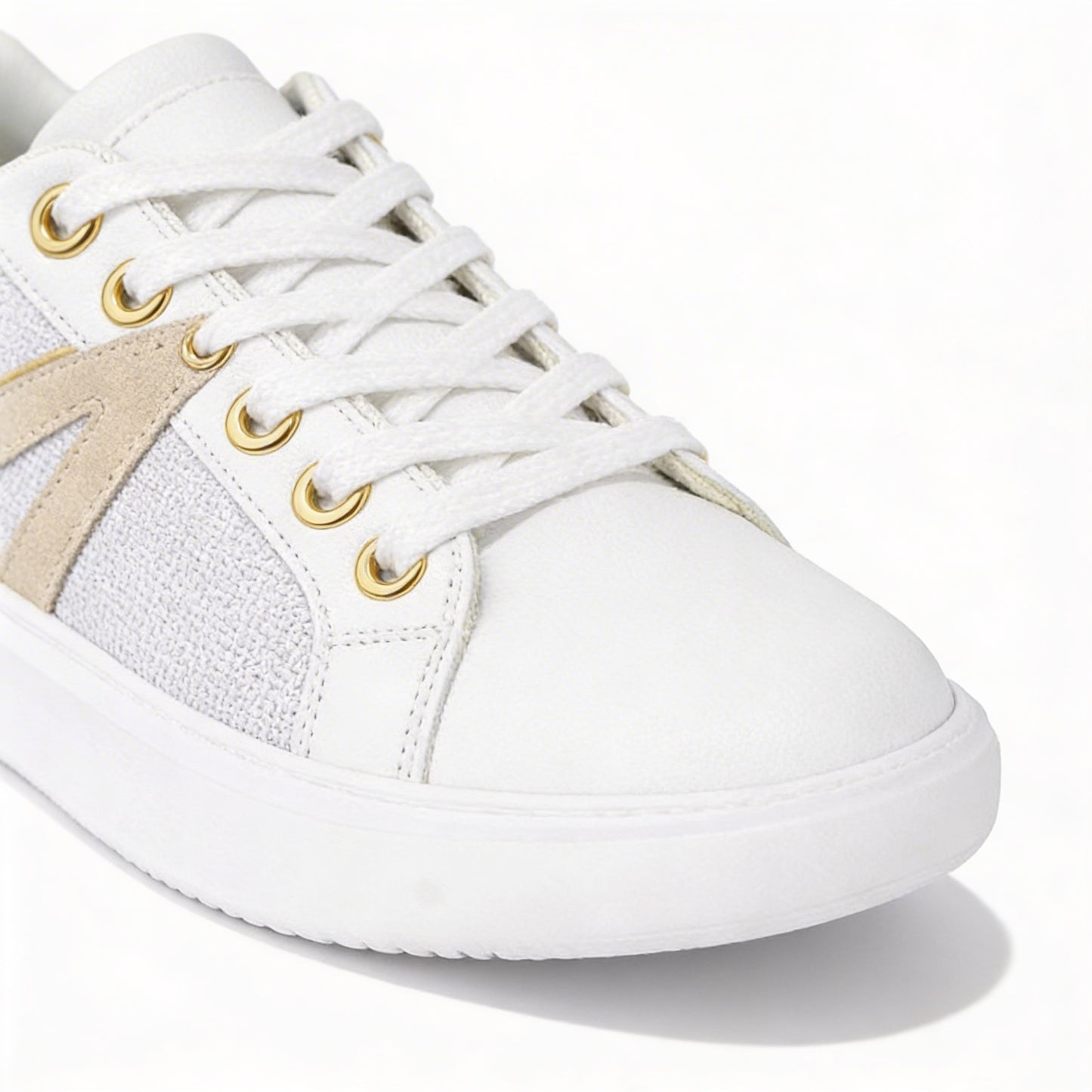 Cipriata ADEN Womens Casual Trainers White/Silver Sparkle