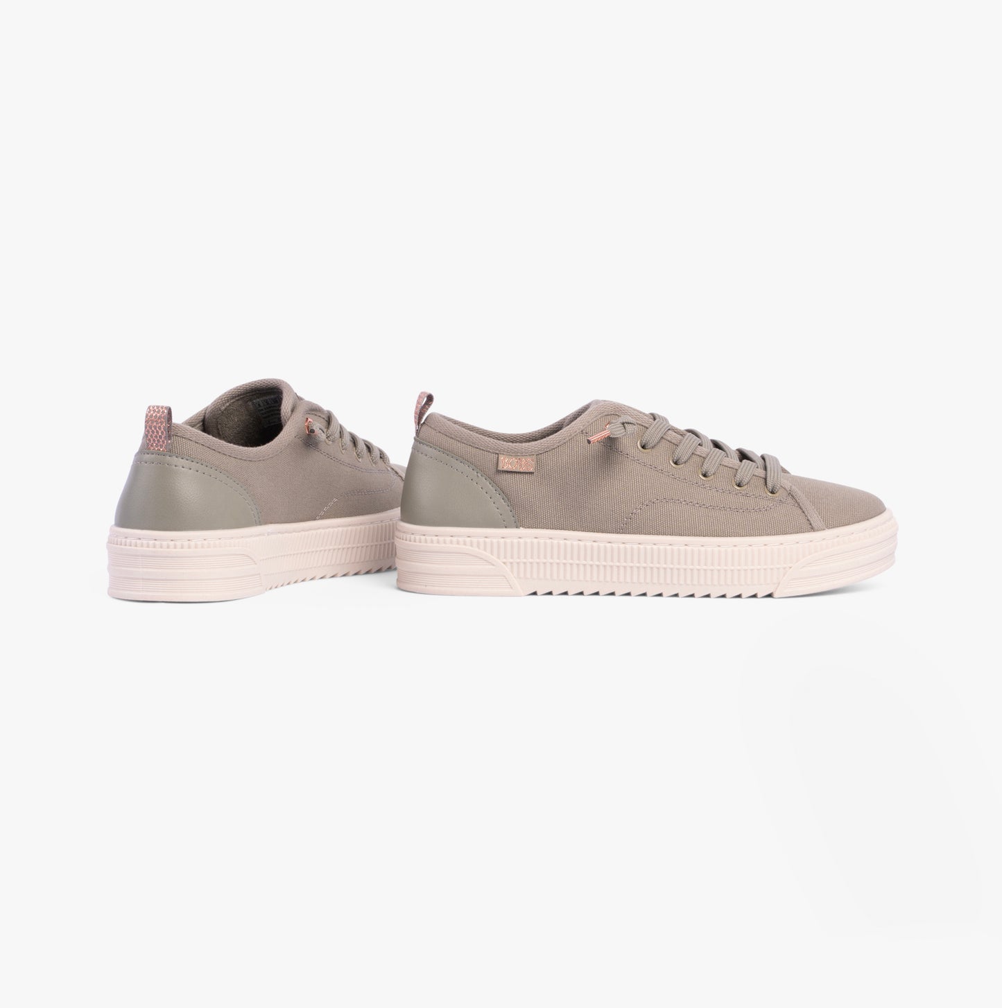 Skechers 114640/OLV BOBS COPA Womens Canvas Trainers Olive