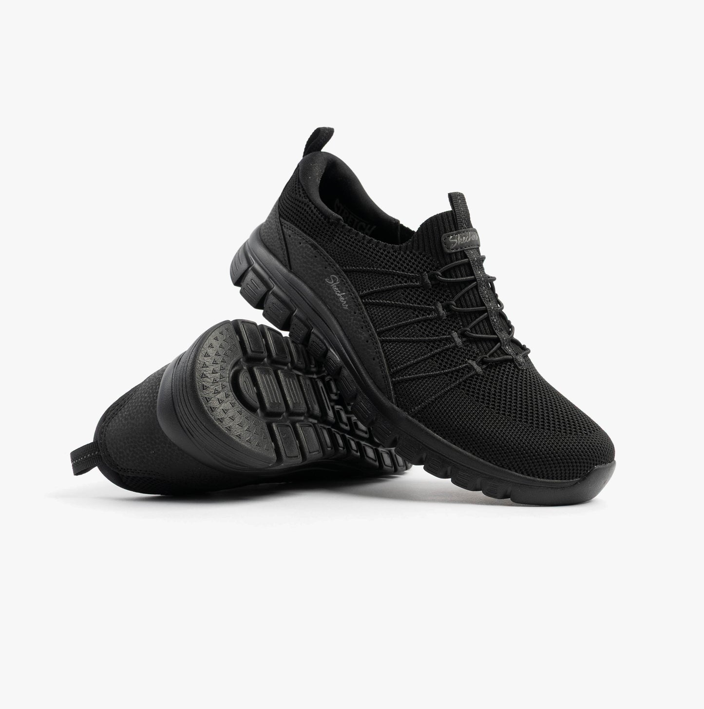 Skechers 100702/BBK GRACEFUL - PICTURE PERFECT Womens Trainers Black