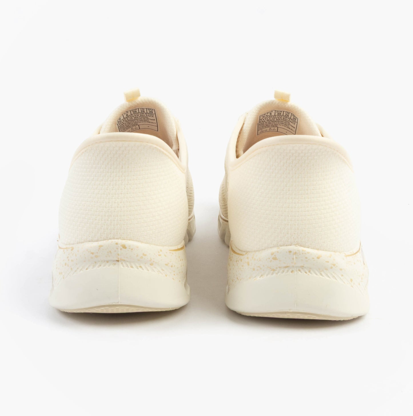 Skechers 104610/NTGD GLIDE-STEP GRATIFY - PACE Womens Trainers Natural/Gold