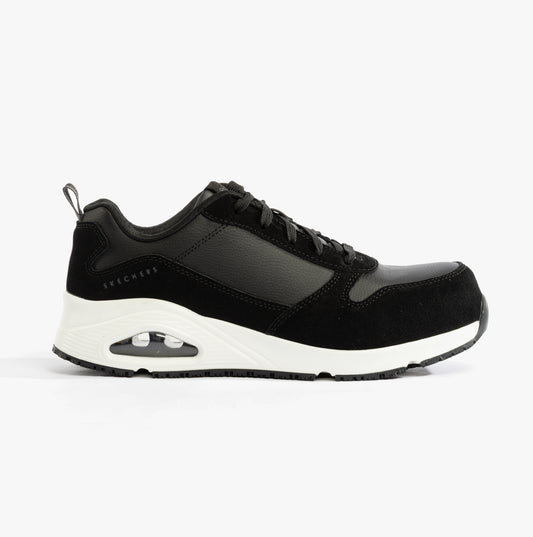 Skechers Work 108147EC UNO SR - ELAINY Womens Safety Trainers Black/White