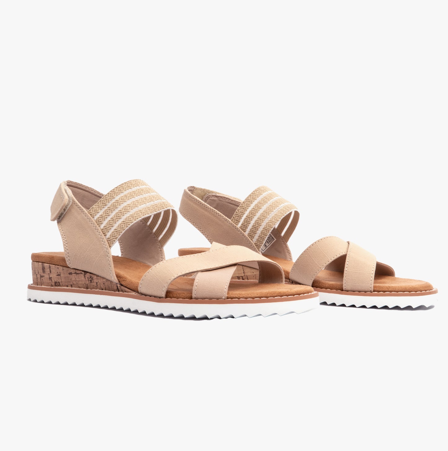 Skechers 114130/NAT BOBS DESERT KISS - SHORE ENOUGH Womens Sandals Natural/Purple