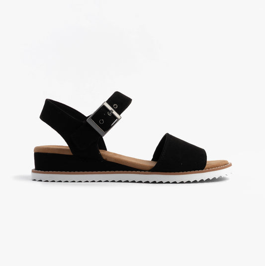 Skechers 114147/BLK BOBS DESERT KISS - SERENDIPITOUS Womens Sandals Black