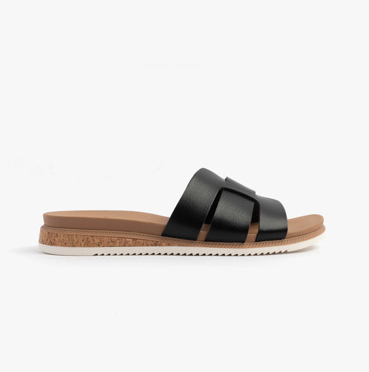Skechers 114707/BLK BOBS DESERT KISS LOW - PEAK LOOK Womens Sandals Black
