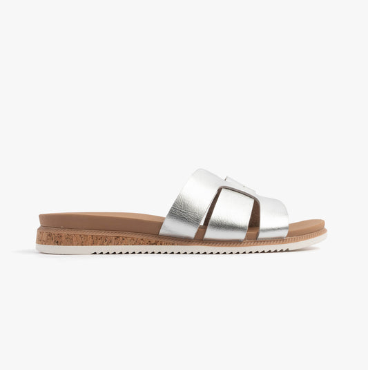 Skechers 114707/SIL BOBS DESERT KISS LOW - PEAK LOOK Womens Sandals Silver