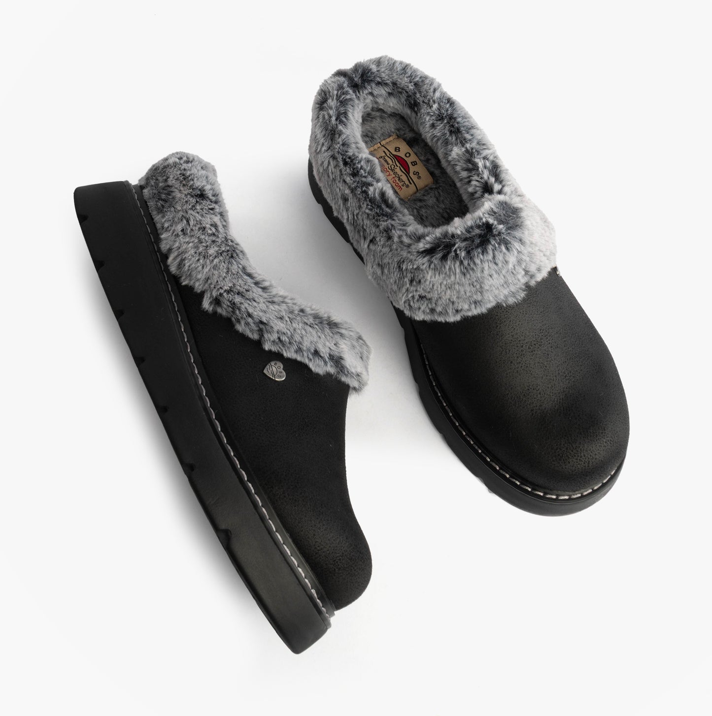 Skechers 114762/BBK KEEPSAKES LITE - COZY BLEND Womens Slippers Black