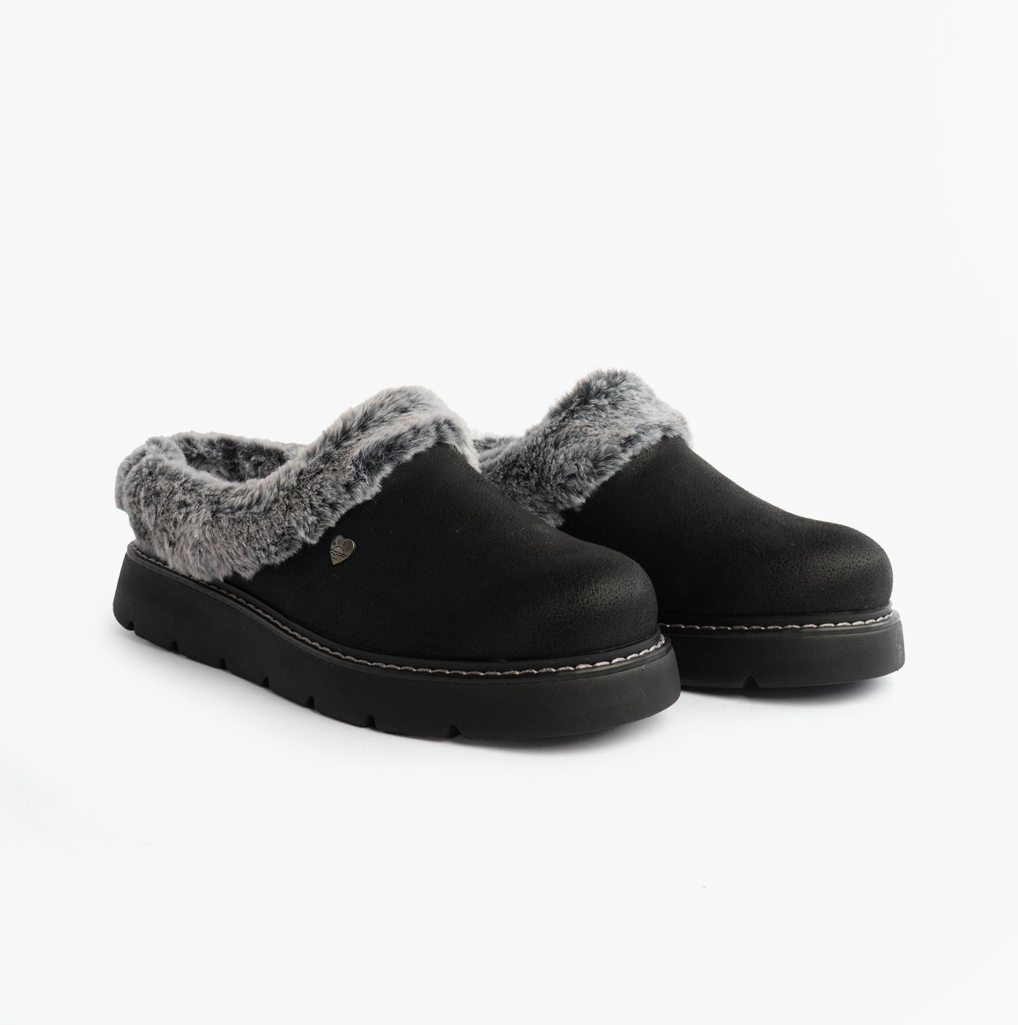 Skechers 114762/BBK KEEPSAKES LITE - COZY BLEND Womens Slippers Black