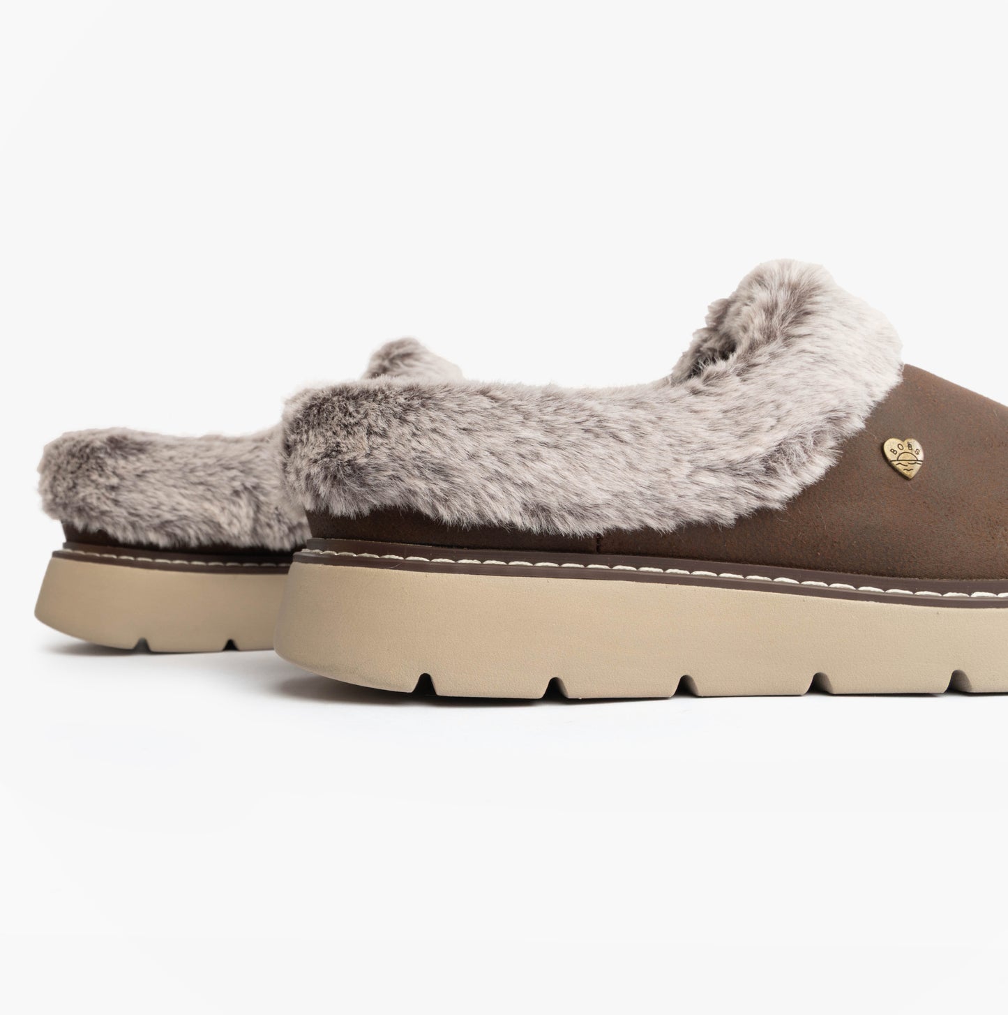 Skechers 114762/CHOC KEEPSAKES LITE - COZY BLEND Womens Slippers Chocolate