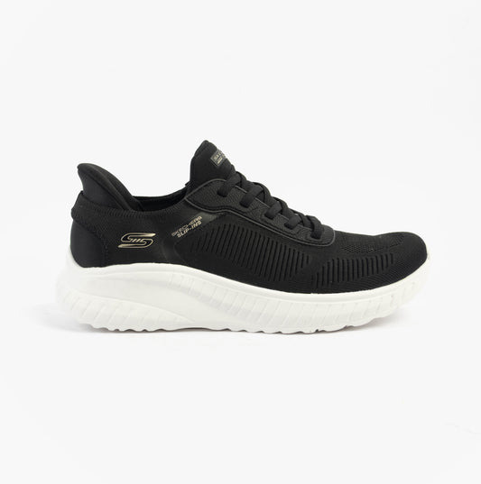 Skechers 117497/BLK BOBS SPORT SQUAD Womens Trainers Black