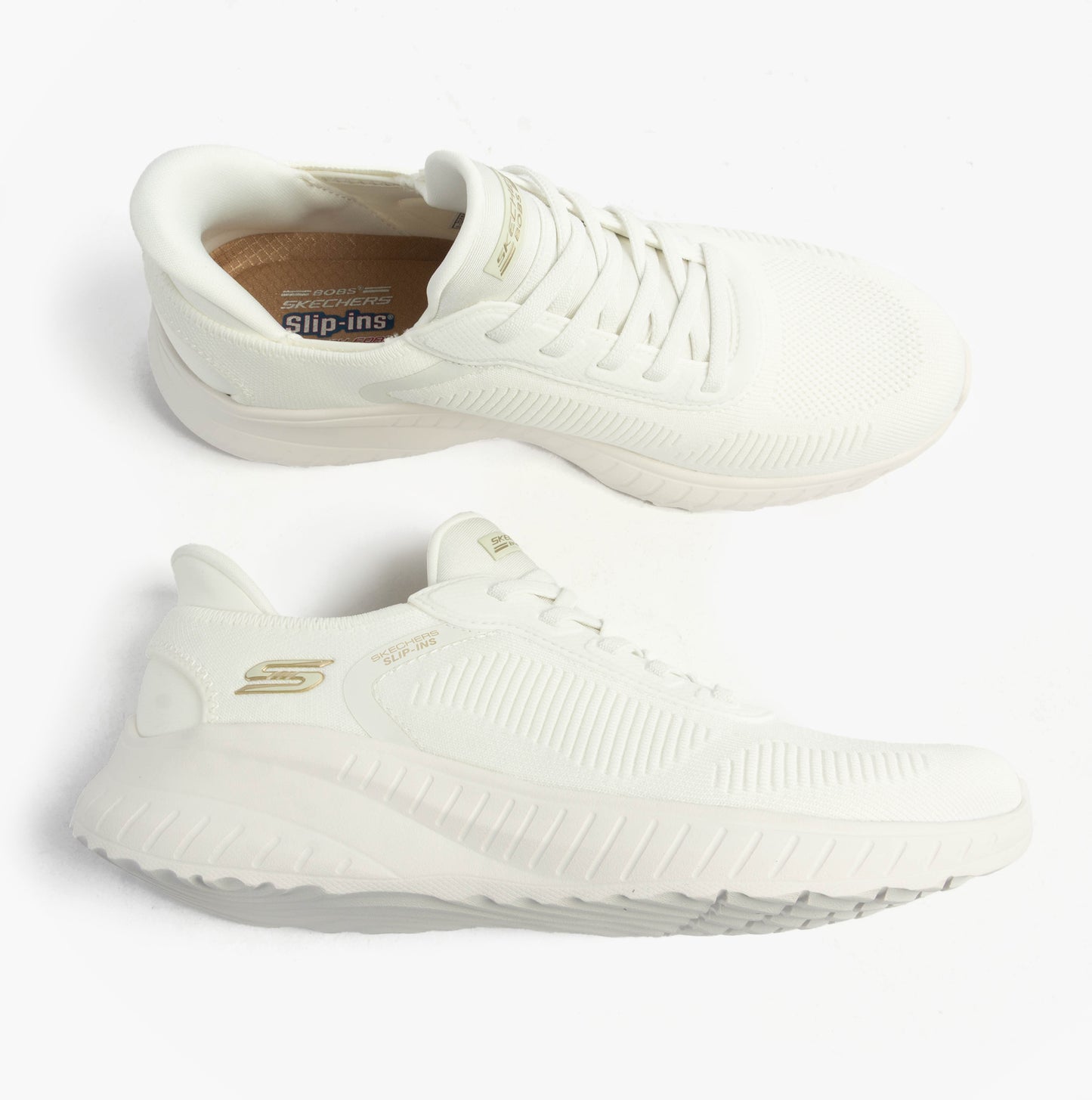 Skechers 117497/OFWT BOBS SPORT SQUAD Womens Trainers Off White