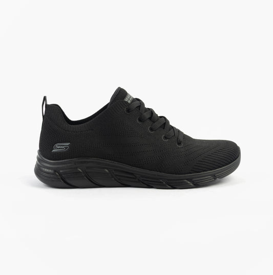 Skechers 117591/BBK BOBS BFLEX LO-GRACEFUL STRIDE Womens Trainers Black