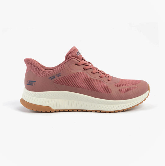 Skechers 117624/ROS BOBS SQUAD 4 - STAPLE LOOK Womens Trainers Rose