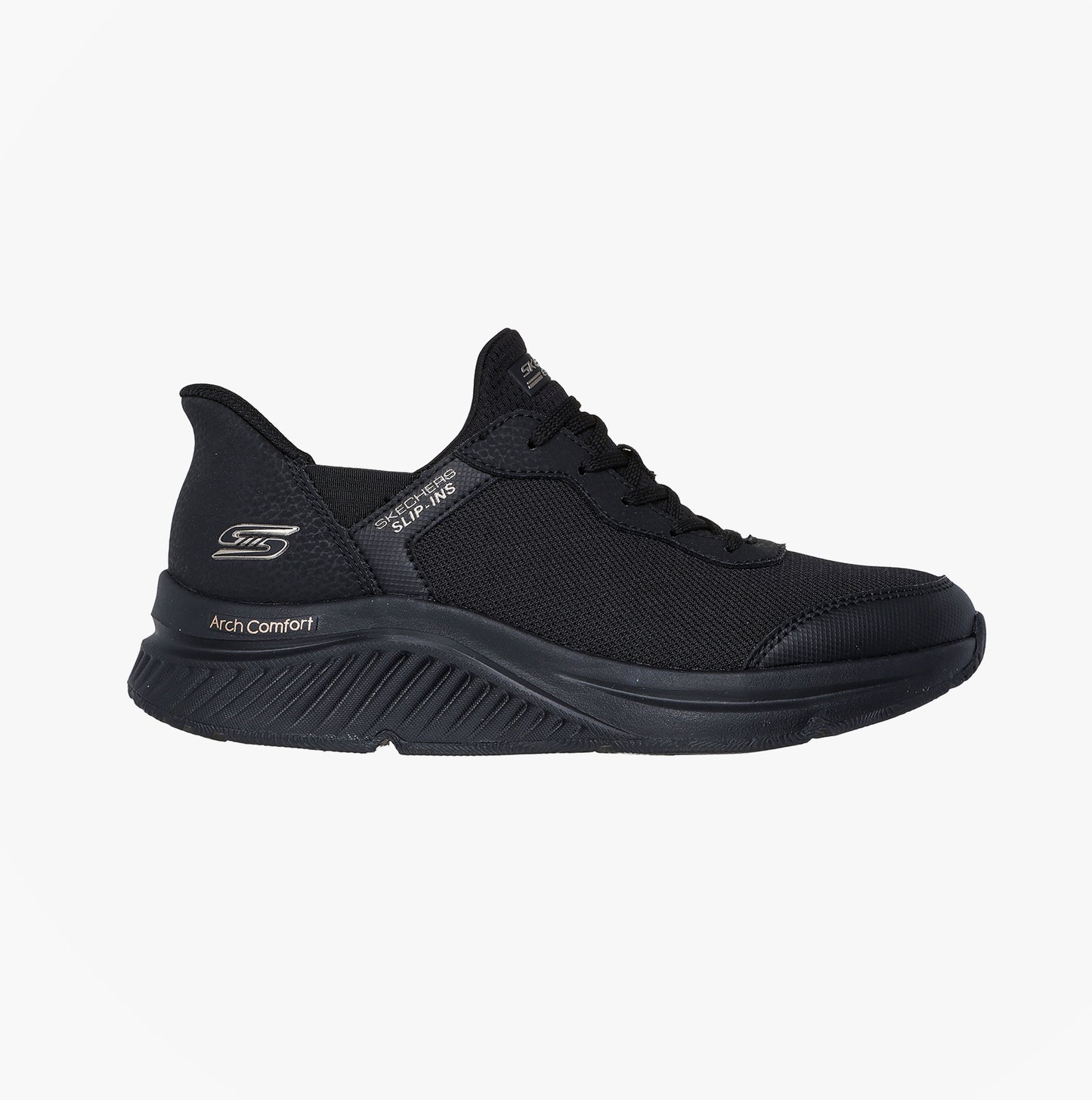 Skechers 117627/BBK BOBS ARCH COMFORT B SWEET - A Womens Trainers Black