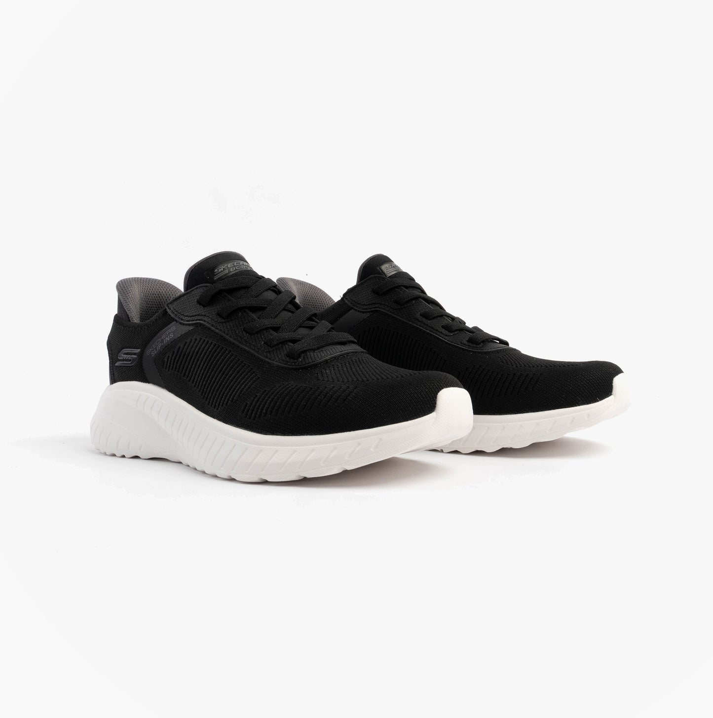 Skechers 118312/BLK BOB SQUAD CHAOS - SOLID STEP Mens Trainers Black