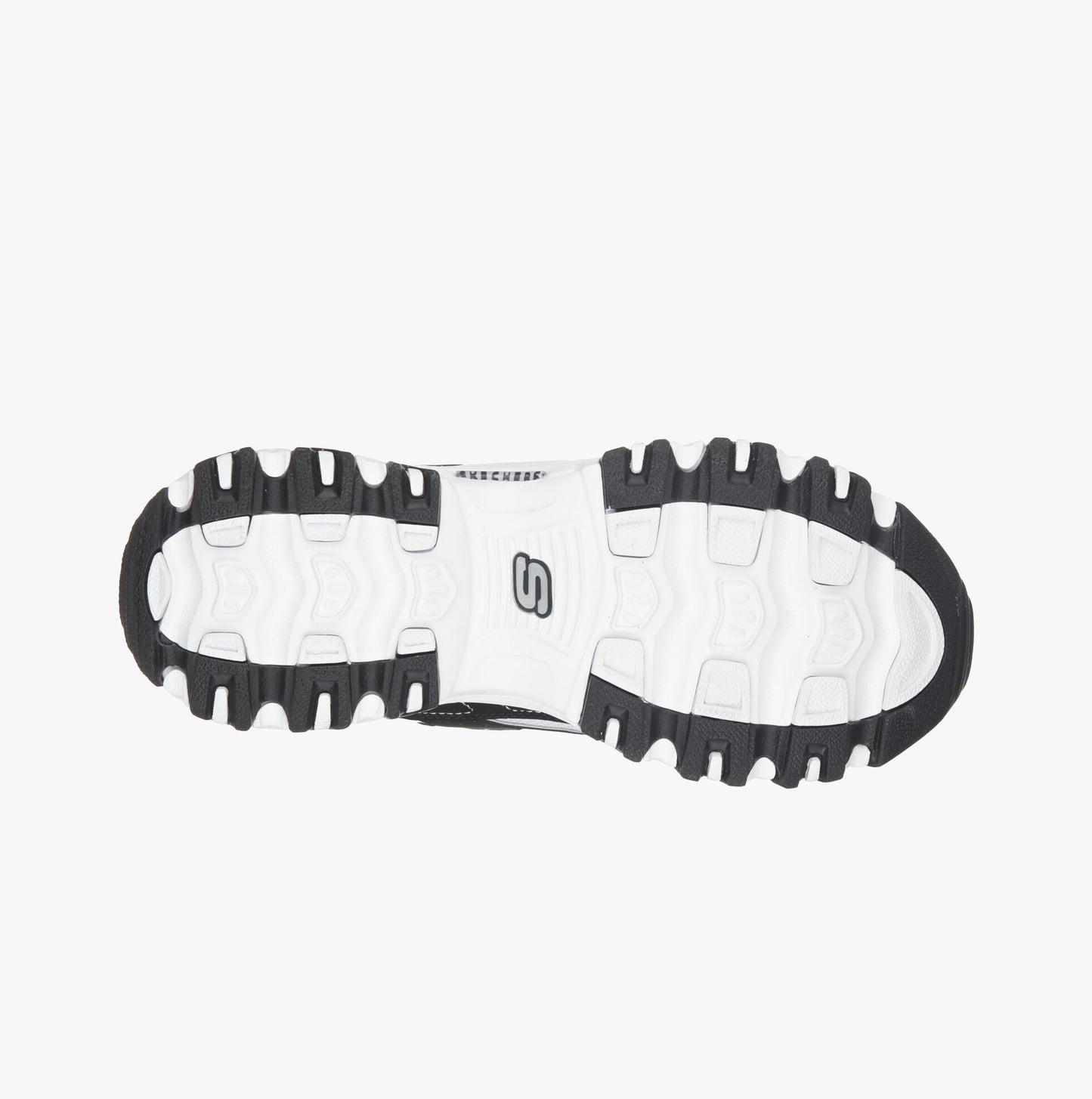 Skechers 11930/BKW D'LITES-BIGGEST FAN Womens Sneaker Black/White