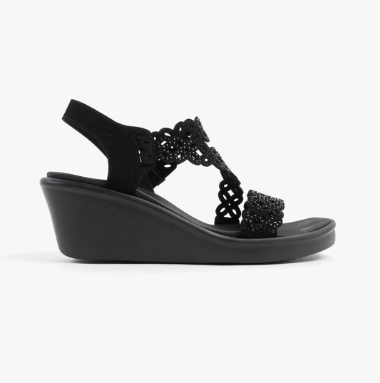 Skechers 119617/BBK RUMBLE ON - SASSIER DAYZ Womens Sandals Black