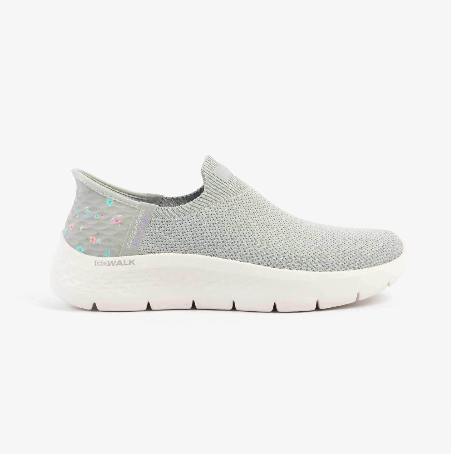 Skechers 124822/GYLV GO WALK FLEX - SUNSET ROSE Womens Trainers Gray/Lavender