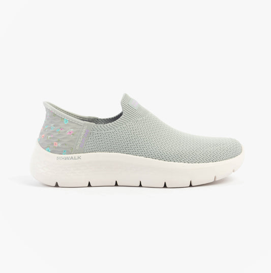 Skechers 124822/GYLV GO WALK FLEX - SUNSET ROSE Womens Trainers Gray/Lavender