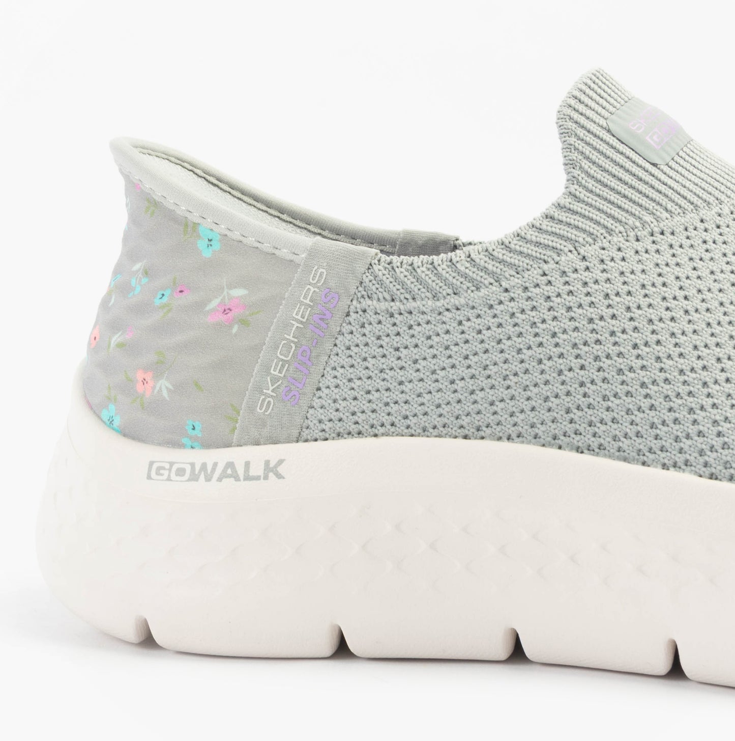 Skechers 124822/GYLV GO WALK FLEX - SUNSET ROSE Womens Trainers Gray/Lavender