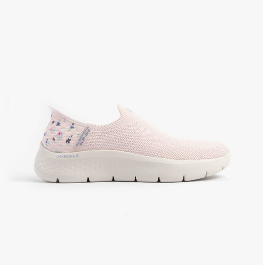 Skechers 124822/LTPK GO WALK FLEX - SUNSET ROSE Womens Trainers Light Pink