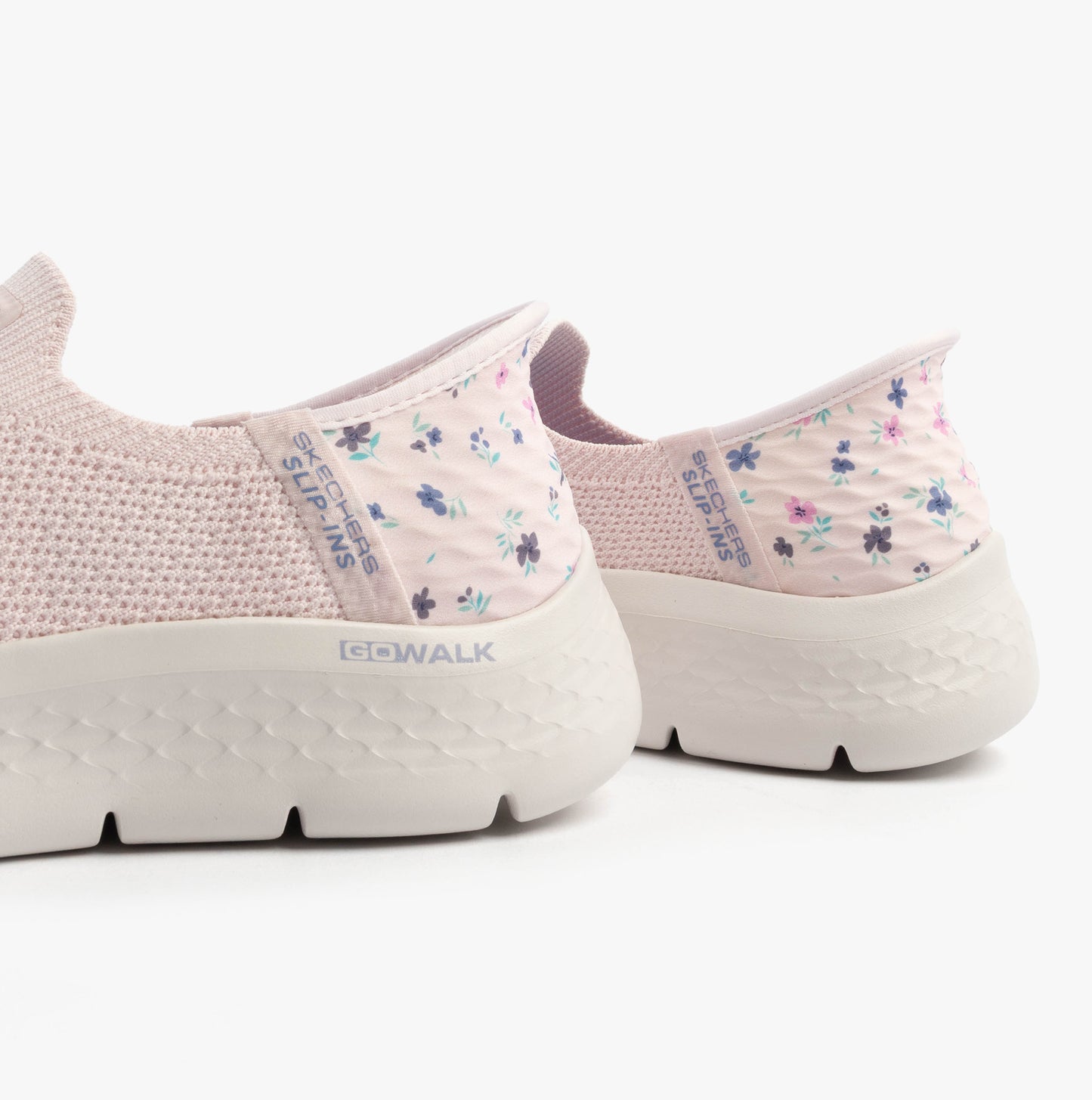 Skechers 124822/LTPK GO WALK FLEX - SUNSET ROSE Womens Trainers Light Pink