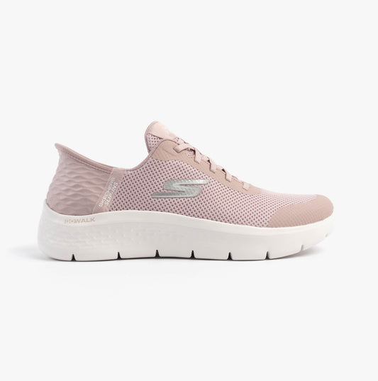 Skechers 124836/MVE GO WALK FLEX - GRAND ENTRY Womens Trainers Mauve/Pink