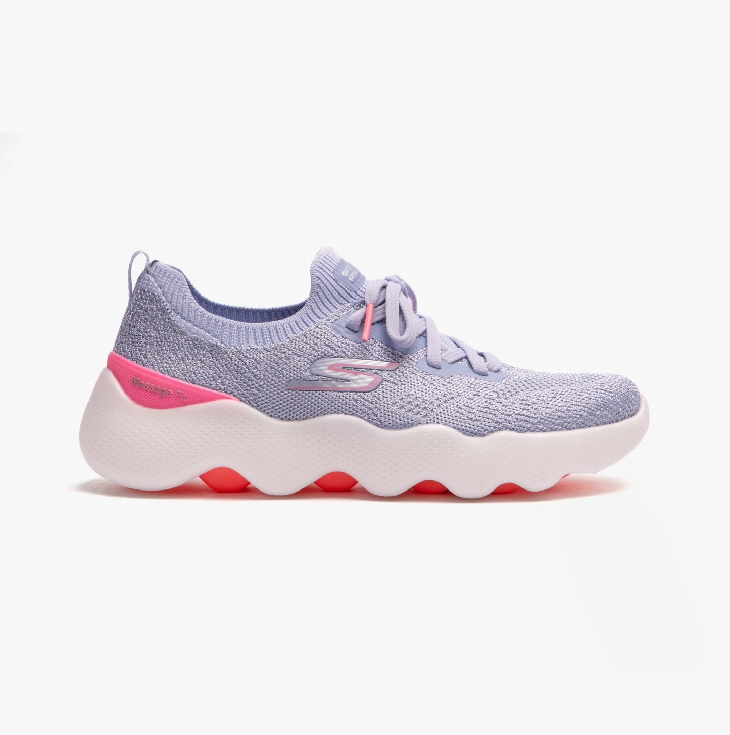 Skechers 124905/GYPK GO WALK MASSAGE FIT-UPSURGE Womens Trainers Grey