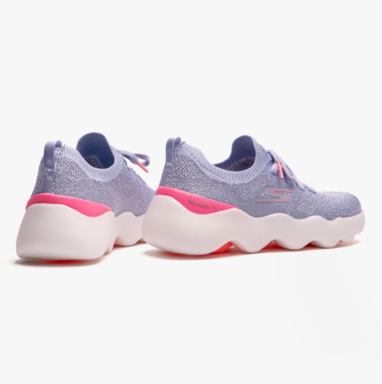 Skechers 124905/GYPK GO WALK MASSAGE FIT-UPSURGE Womens Trainers Grey
