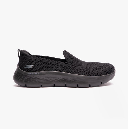Skechers 124957/BBK GO WALK FLEX-BRIGHT SUMMER Womens Slip On Shoes Black
