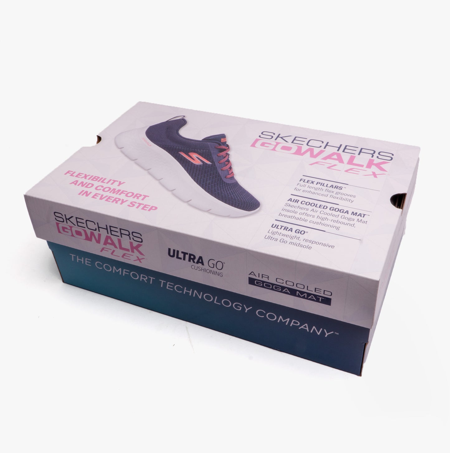 Skechers 124959/NVY GO WALK FLEX - DAZZLING SMILE Womens Trainers Navy