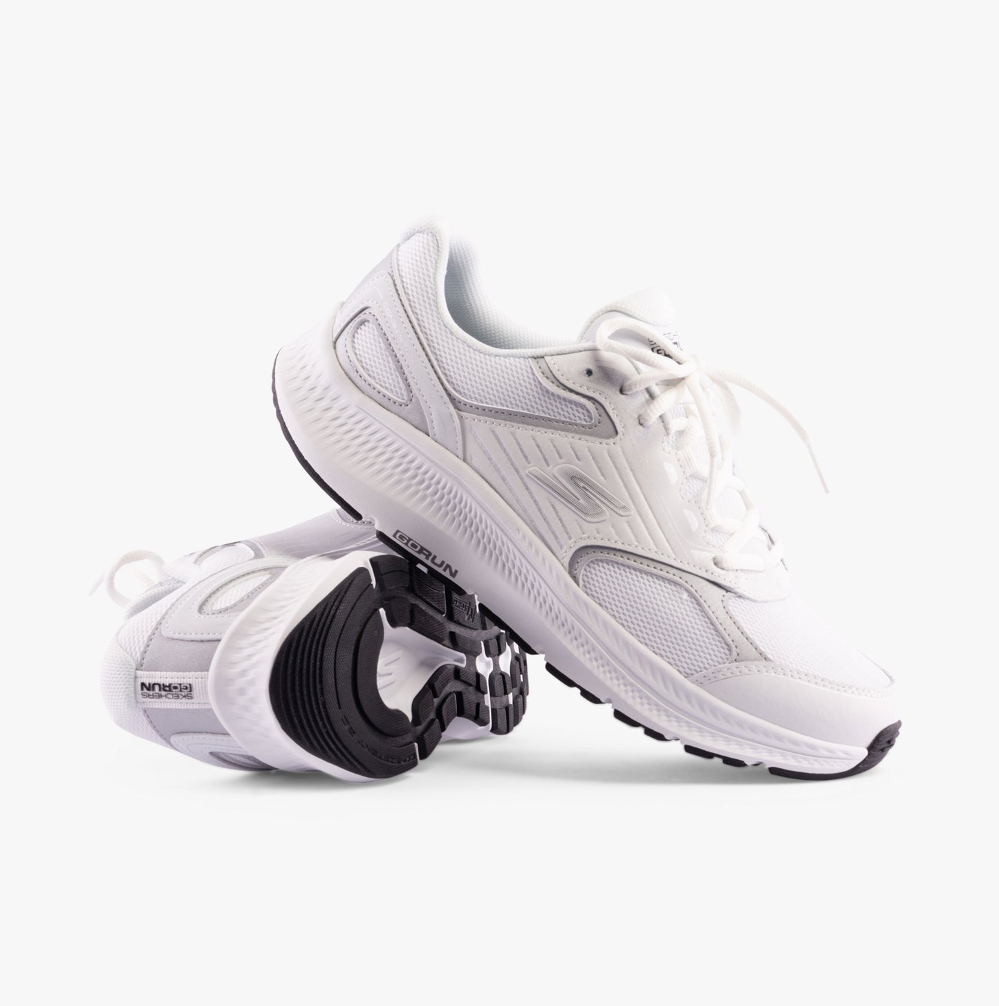 Skechers 128606/WSL GO RUN CONSISTENT 2.0 - ADVANTAGE Womens Trainers White/Silver