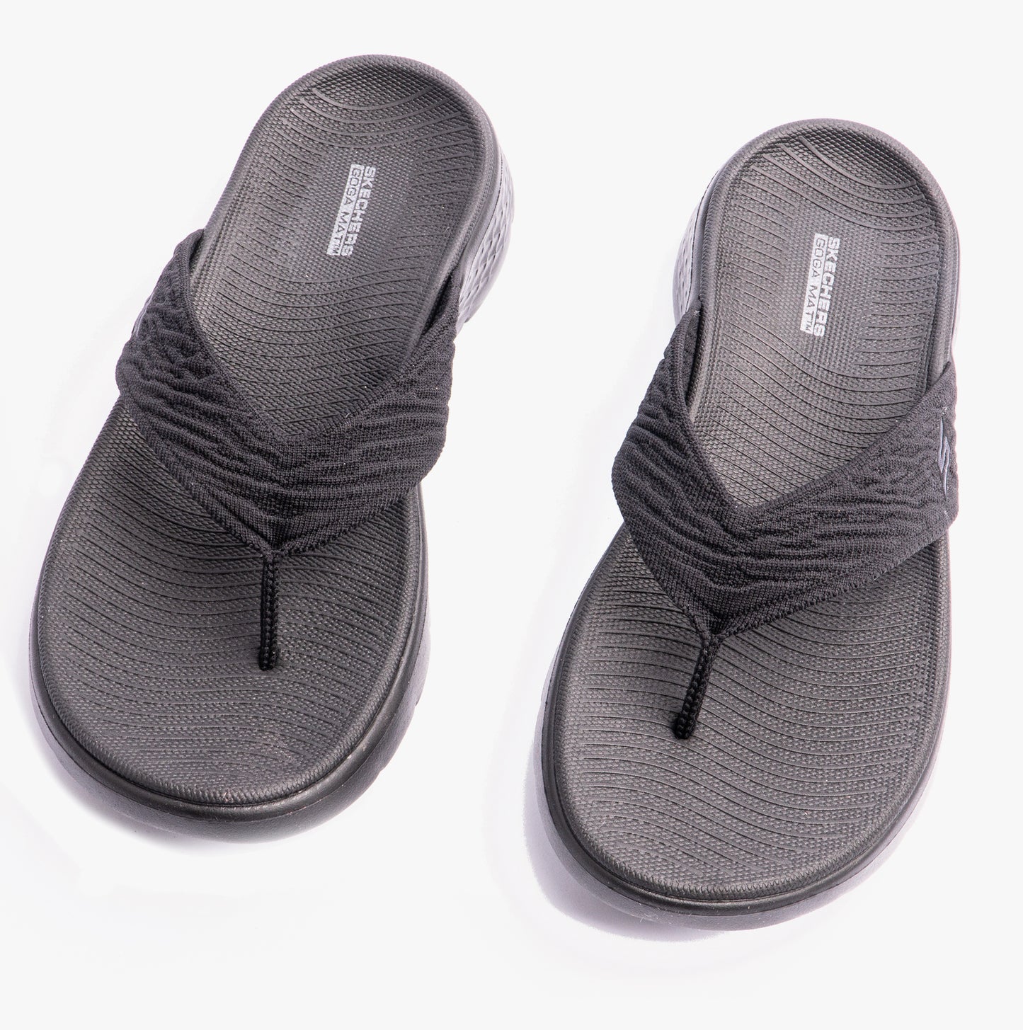Skechers 141404/BBK GO WALK FLEX SANDAL - SPLENDOR Womens Sandals Black