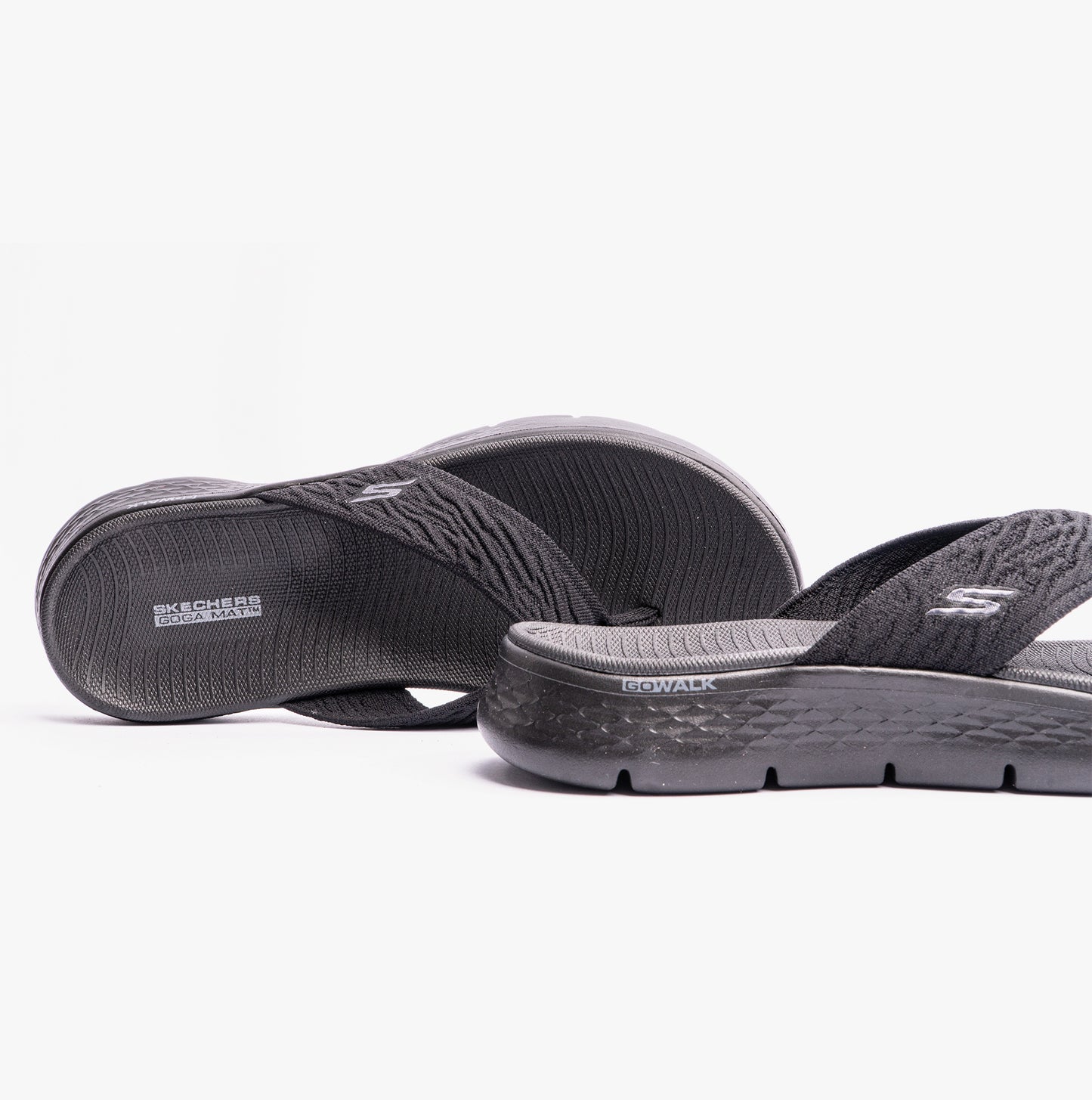 Skechers 141404/BBK GO WALK FLEX SANDAL - SPLENDOR Womens Sandals Black
