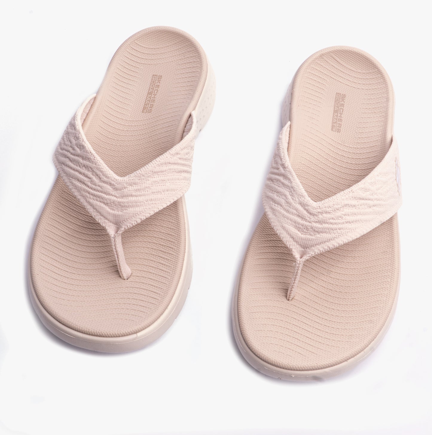 Skechers 141404/NAT GO WALK FLEX SANDAL - SPLENDOR Womens Sandals Natural/Purple