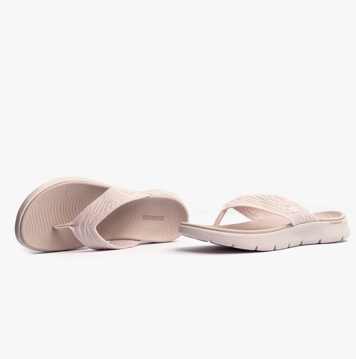 Skechers 141404/NAT GO WALK FLEX SANDAL - SPLENDOR Womens Sandals Natural/Purple