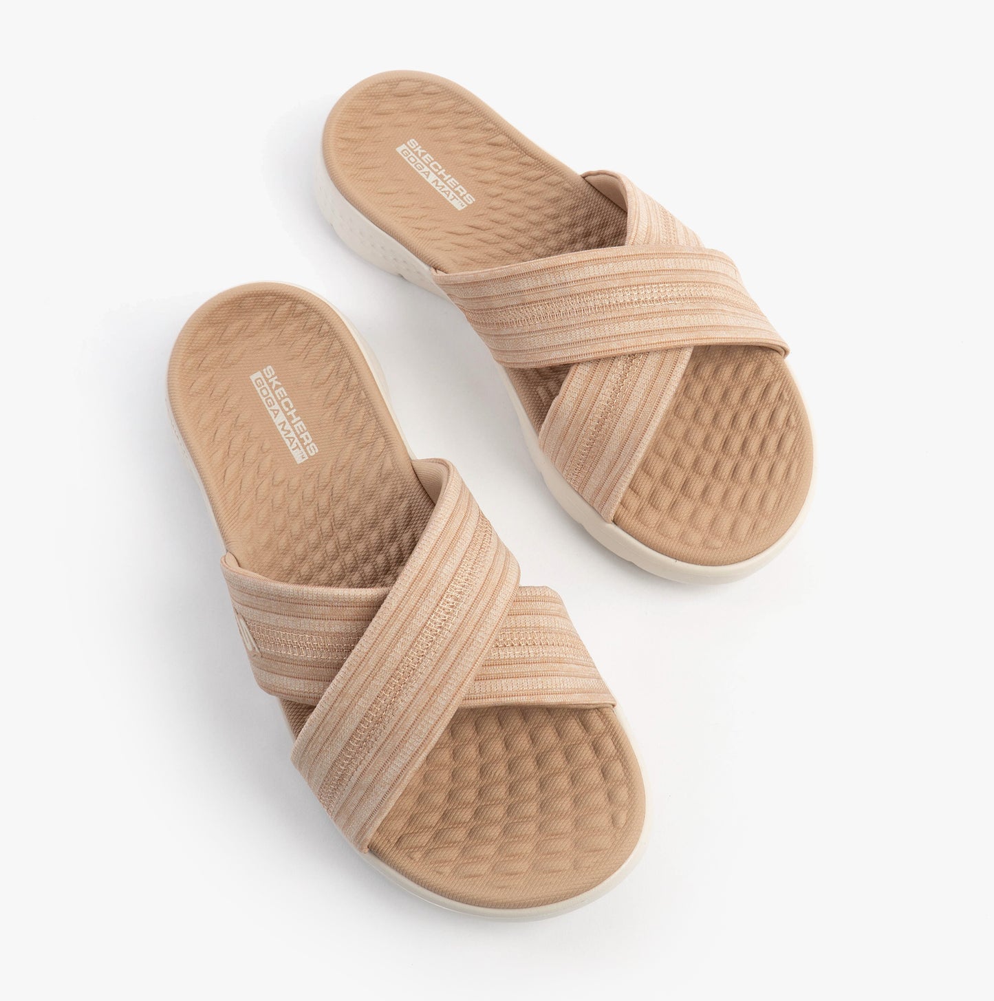 Skechers 141420/TPE GO WALK FLEX SANDAL - IMPRESSED Womens Sandals Taupe