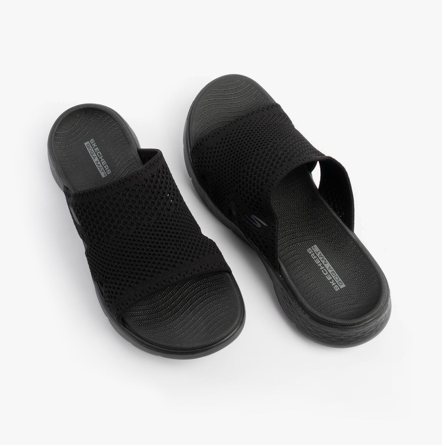 Skechers 141425/BBK GO WALK FLEX SANDAL - ELATION Womens Sandals Black