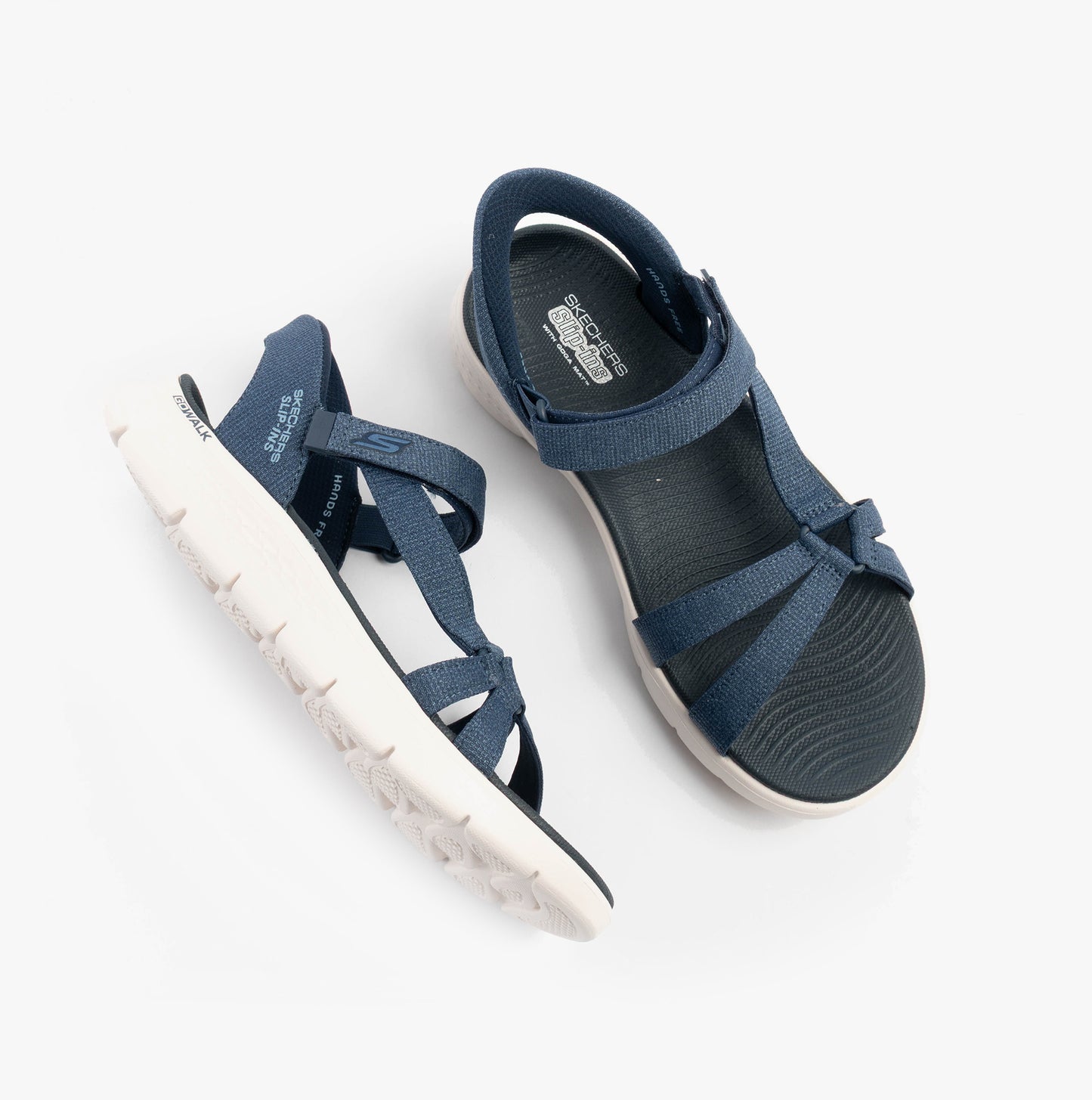 Skechers 141481/NVY GO WALK FLEX SANDAL - ILLUMINATE Womens Sandals Navy