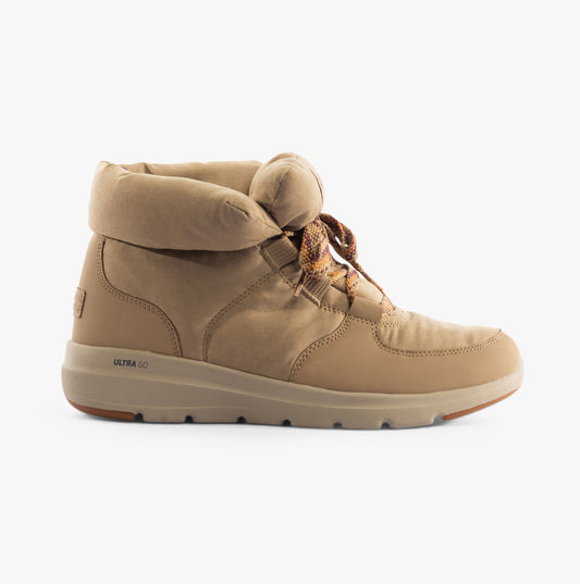 Skechers 144194/TAN GLACIAL ULTRA-TREND UP Womens Boots Tan
