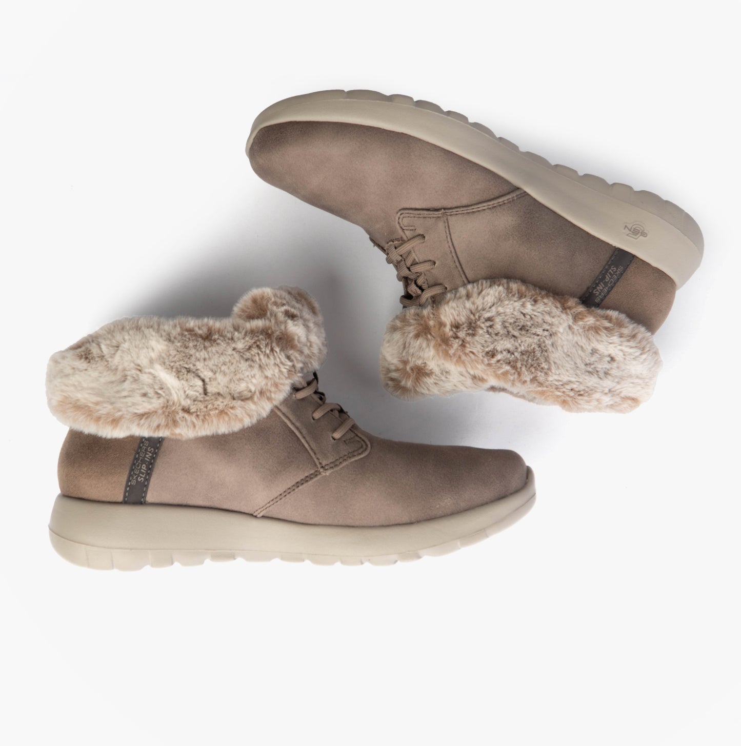 Skechers 144803/DKTP ON-THE-GO JOY - COZY CHARM Womens Boots Dark Taupe