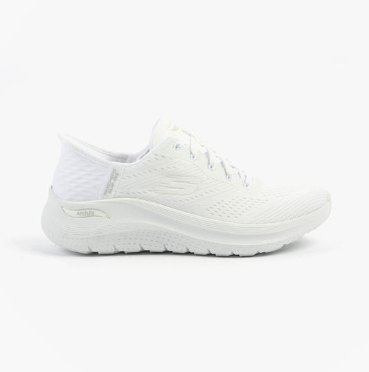 Skechers 150066/WHT ARCH FIT 2.0 - EASY CHIC Womens Trainers White