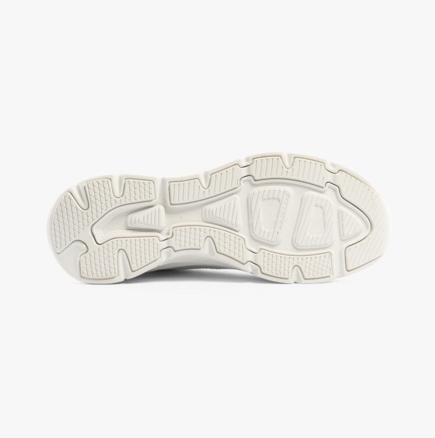 Skechers 150106/WSL D'LUX WALKER 2.0-GOLDEN STEP Womens Trainers White/Silver